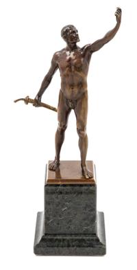A Grand Tour Bronze Figure Height 12 1/2 inches. — PAUL LUDWIG KOWALCZEWSKI (1865-1910)