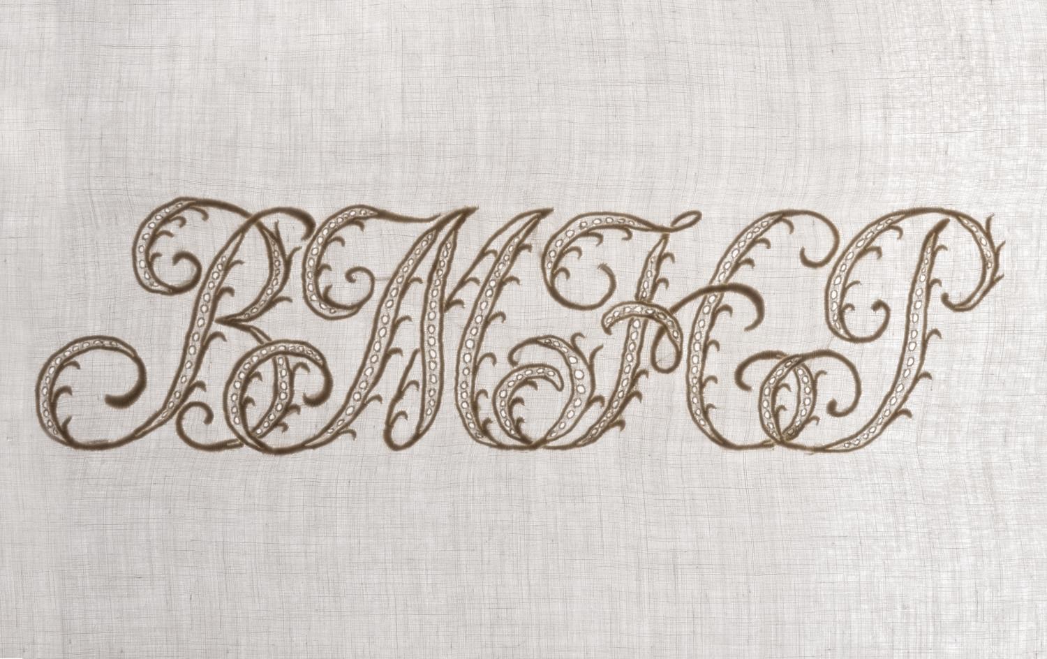 Two Sets of Palmer Family Sheets Embroidered with "BMHP" & "PP", 19th Century