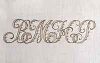Two Sets of Palmer Family Sheets Embroidered with "BMHP" & "PP", 19th Century