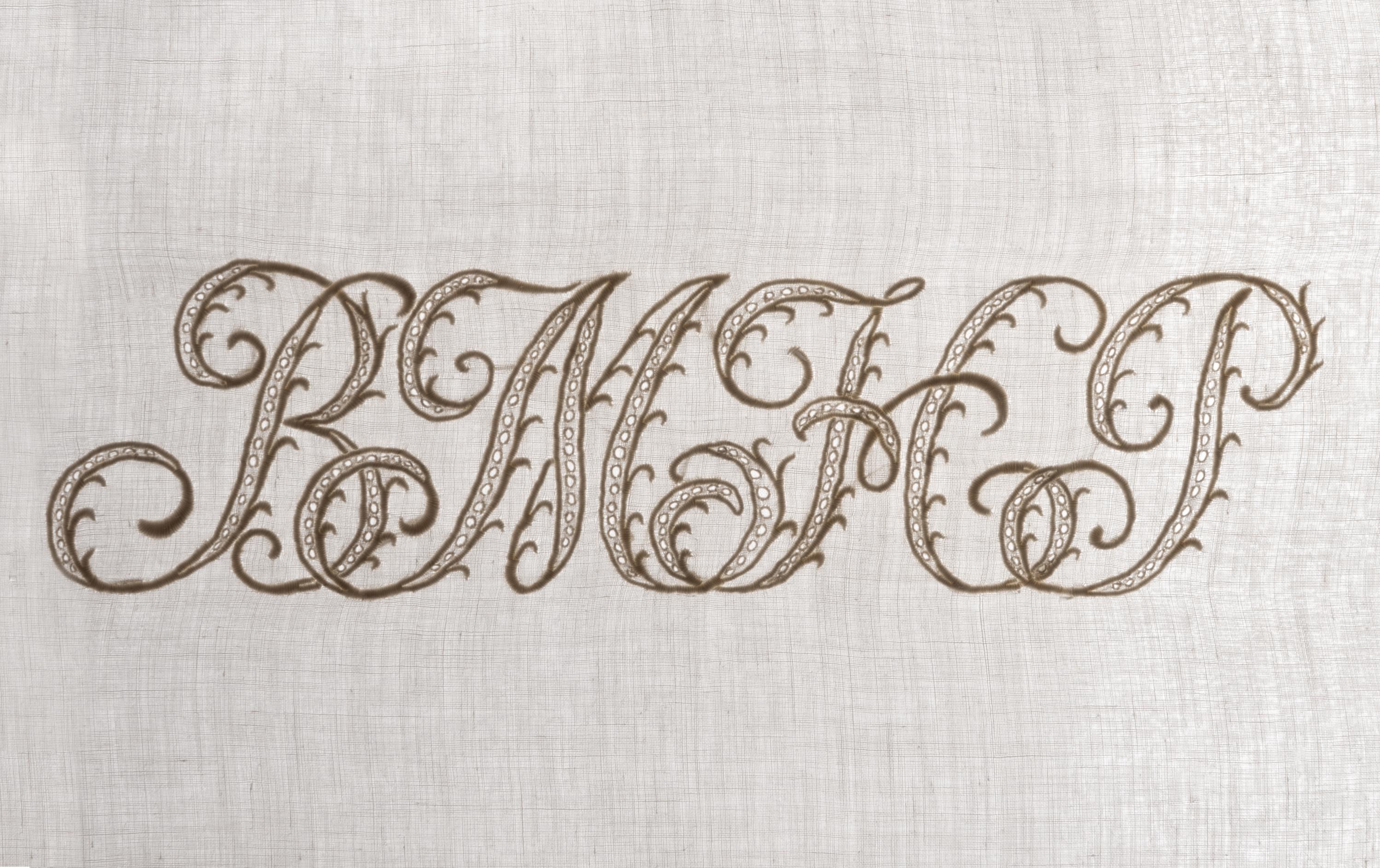 Two Sets of Palmer Family Sheets Embroidered with "BMHP" & "PP", 19th Century
