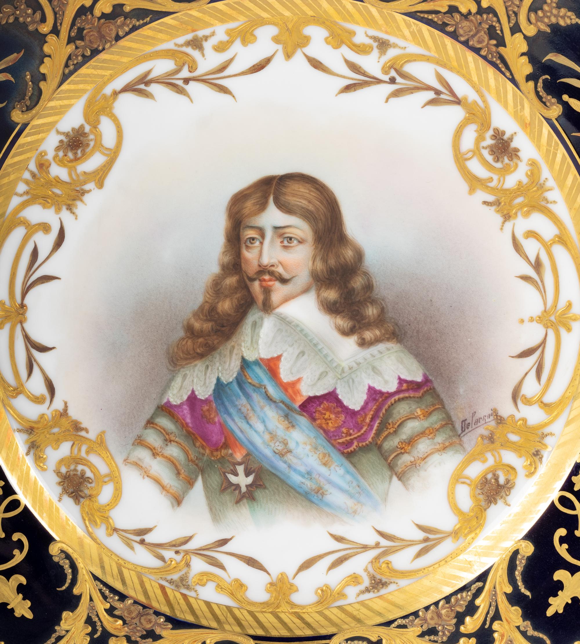 A Sèvres Style Porcelain Plate