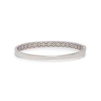 WHITE GOLD AND DIAMOND BANGLE BRACELET