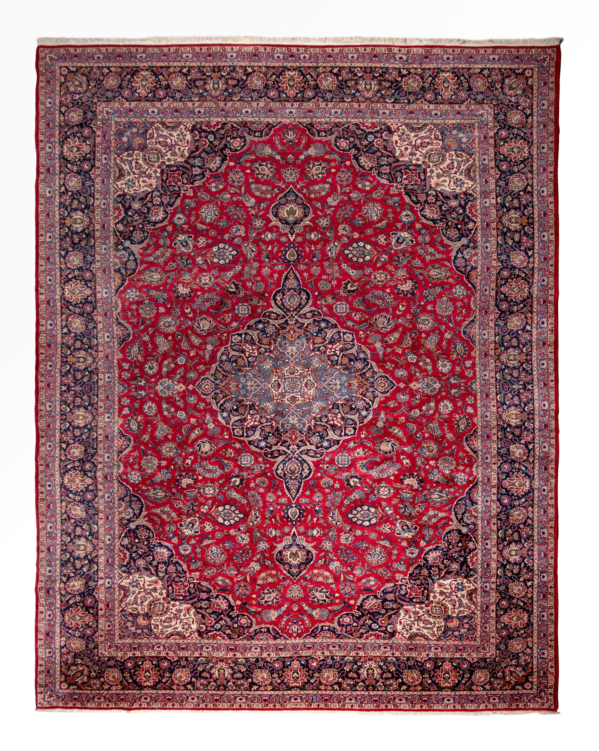 A Kashan Wool Rug