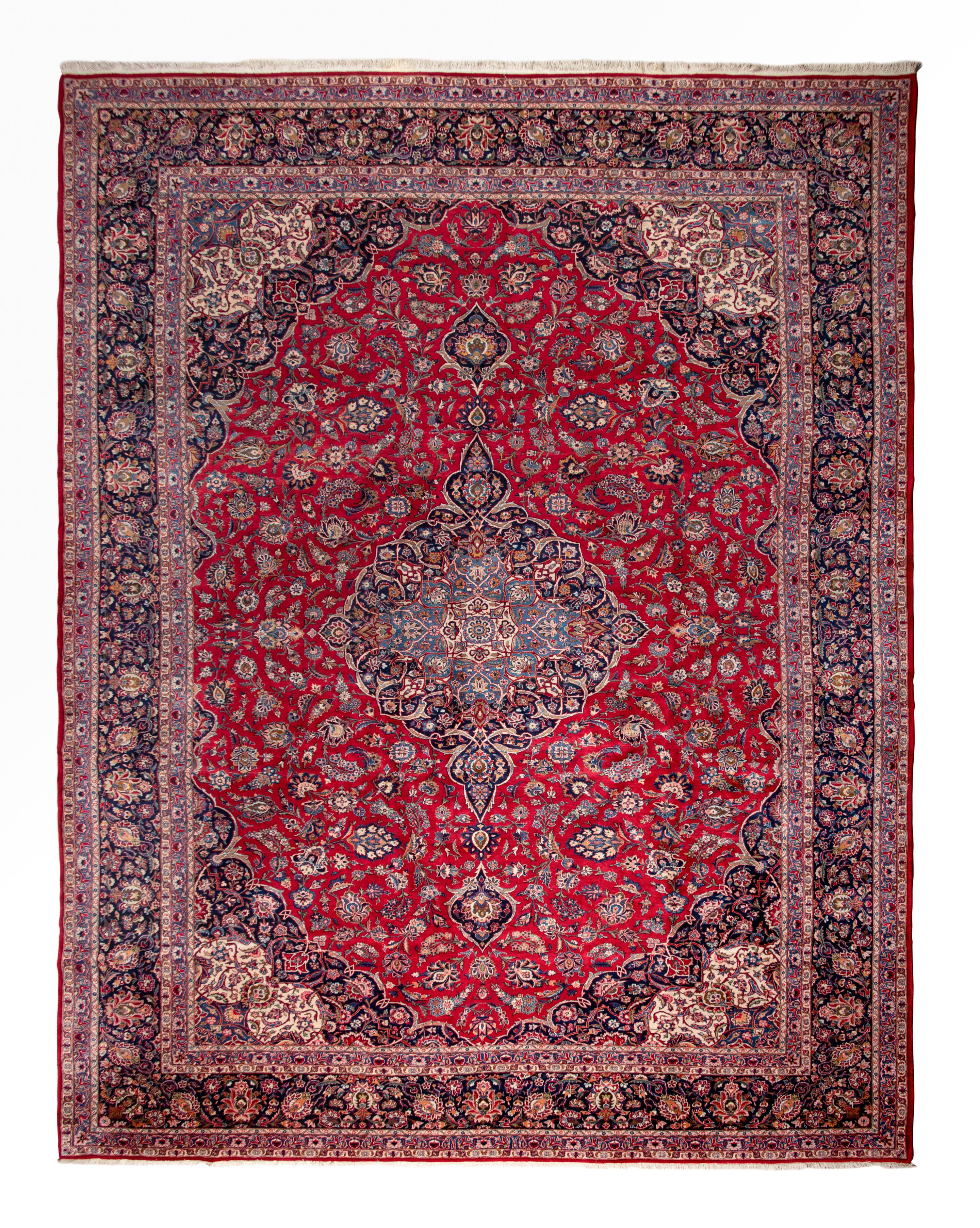 A Kashan Wool Rug