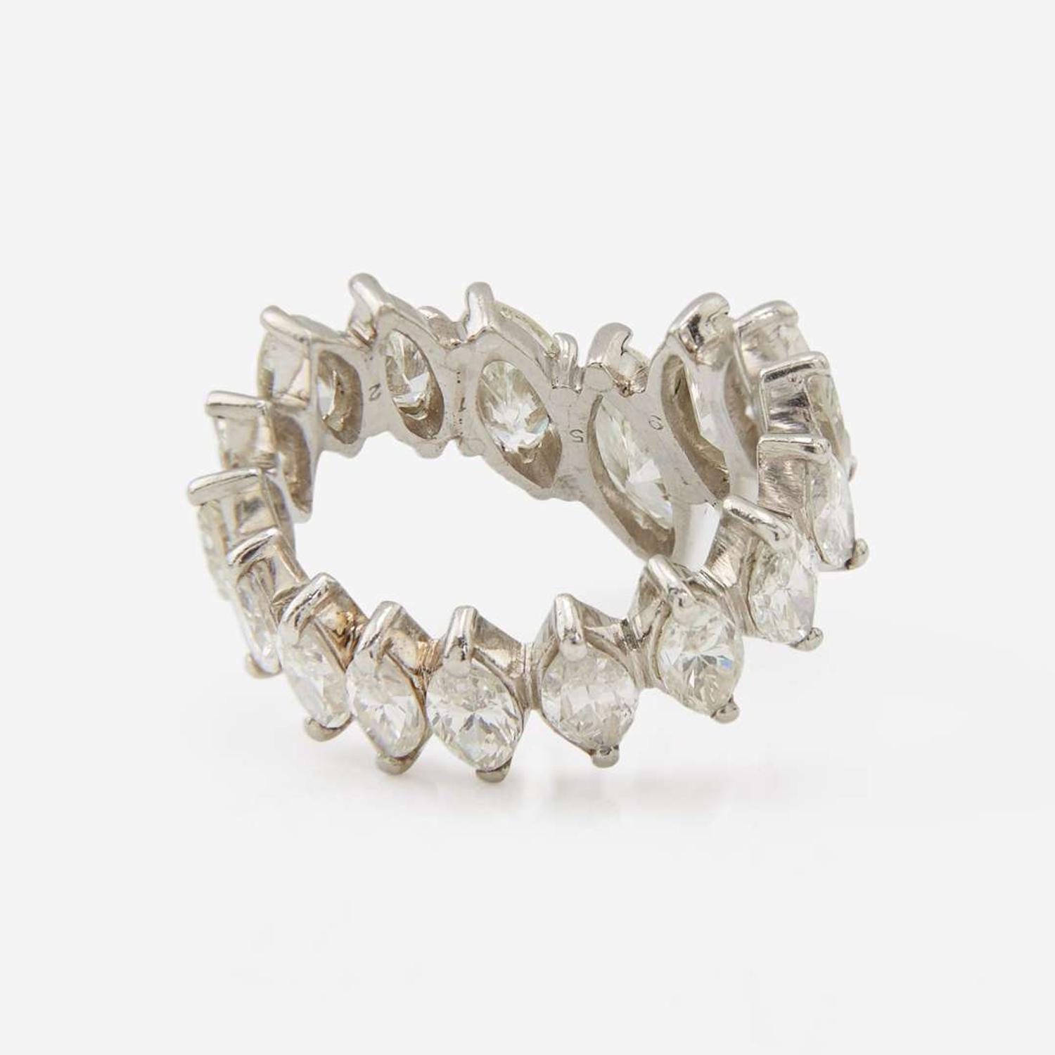 A Platinum and Diamond Eternity Band