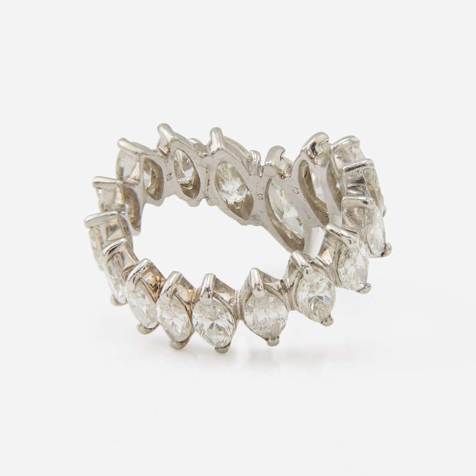 A Platinum and Diamond Eternity Band
