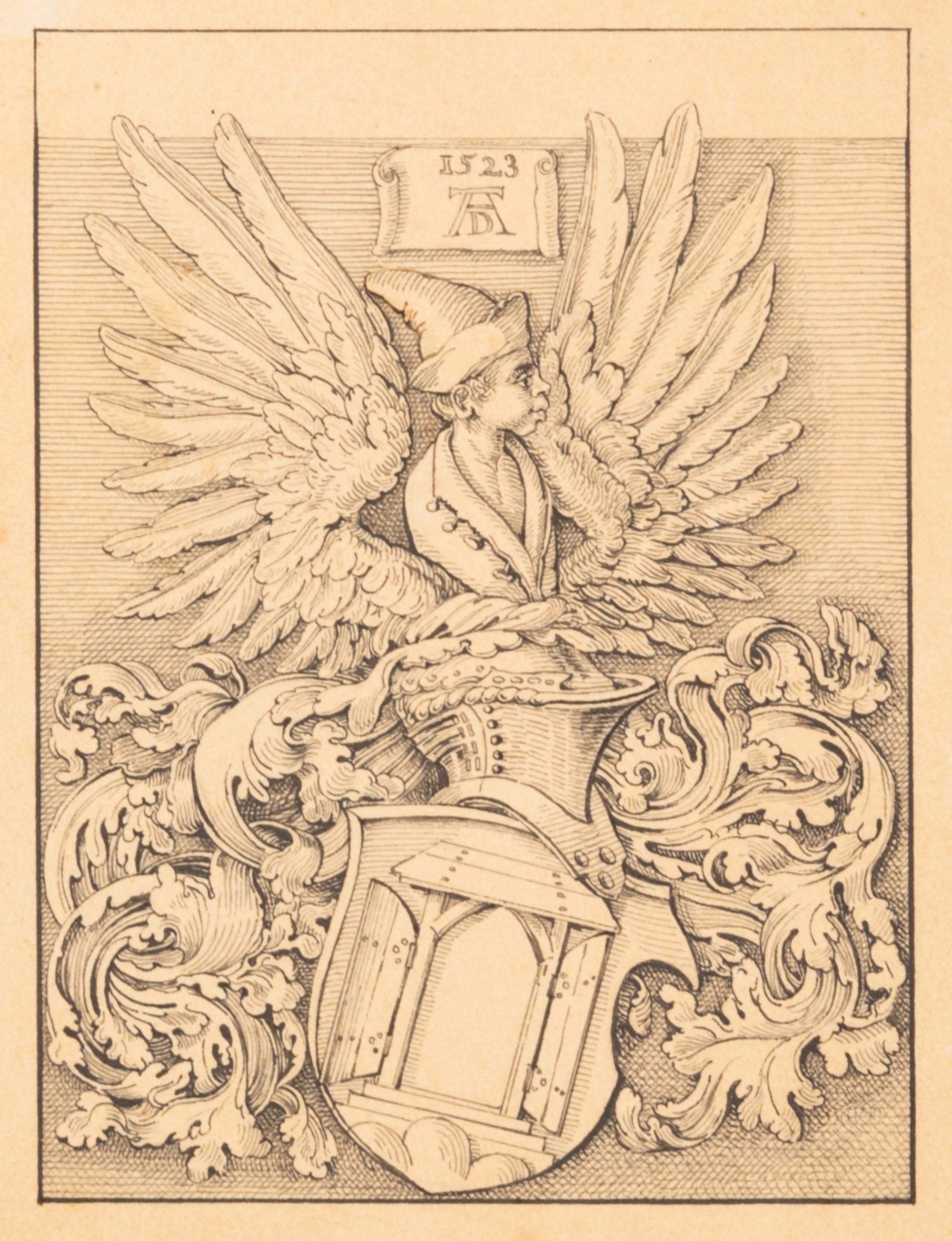 Albrecht Dürer, (German, 1471-1528), Dürer's Coat of Arms, 1523 and Virgin on the Crescent with Starry Crown, 1508