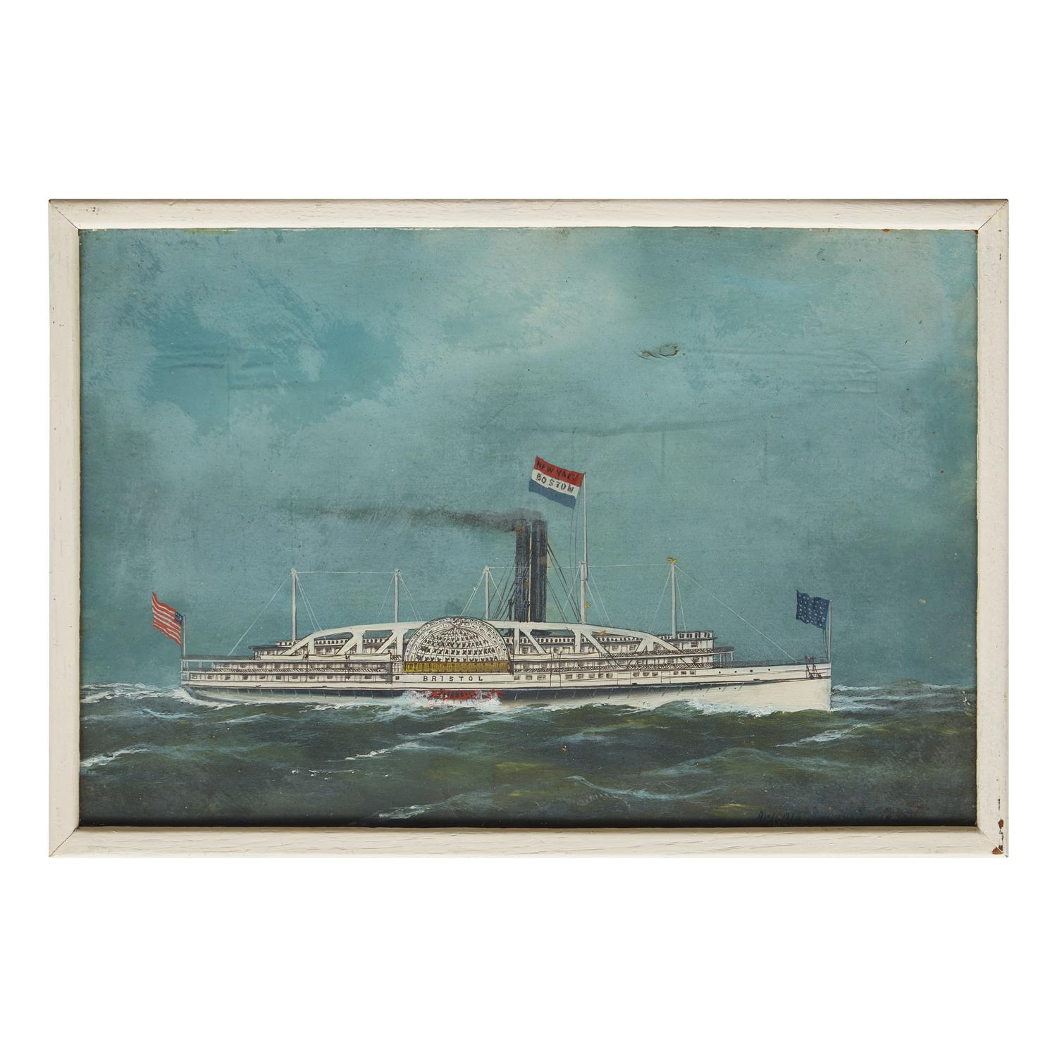 Antonio Jacobsen (American-Danish, 1850-1921) — Bristol Paddle Steamer , 1875