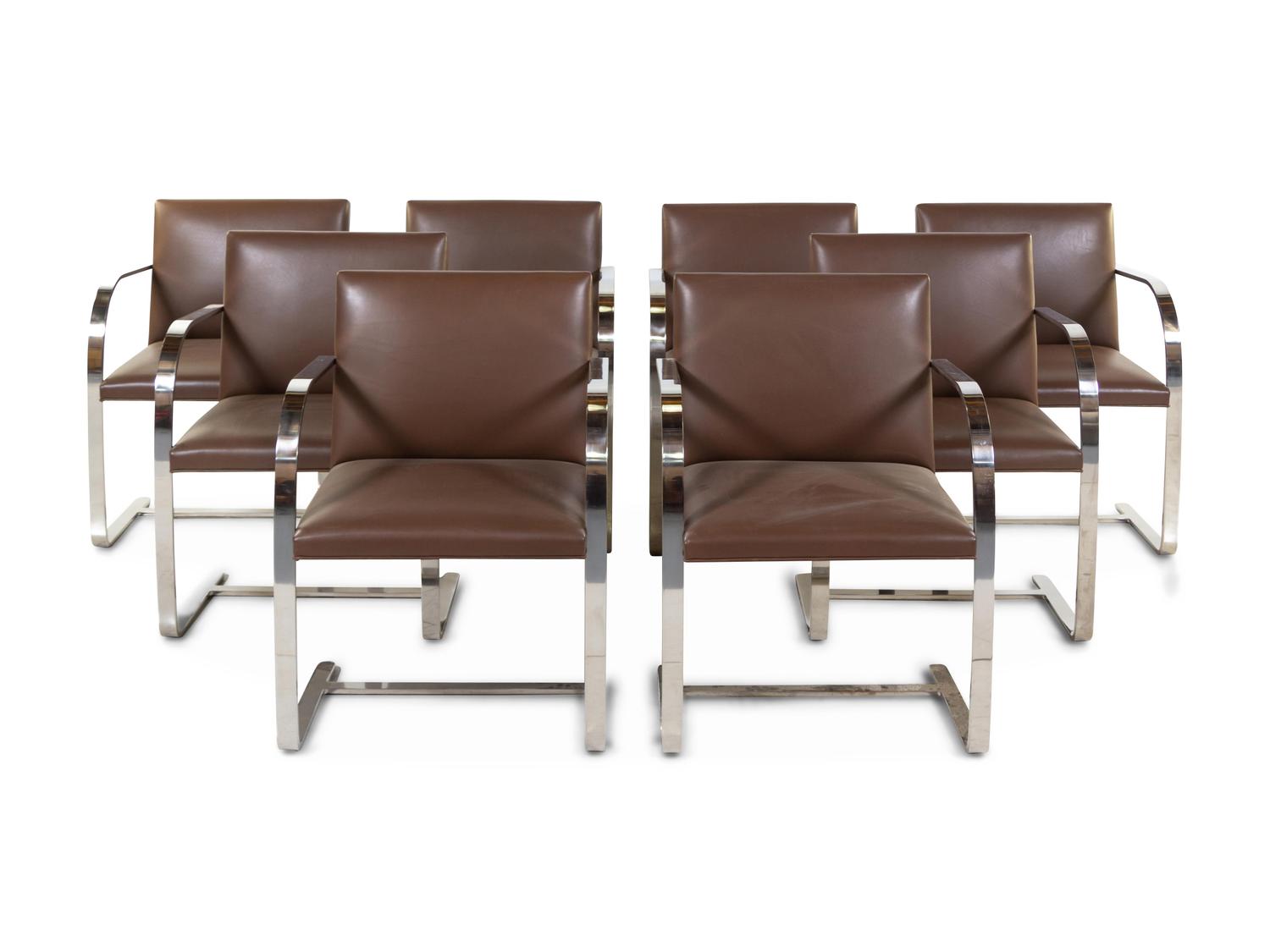 Set of Eight Brno Chairs Knoll, USA