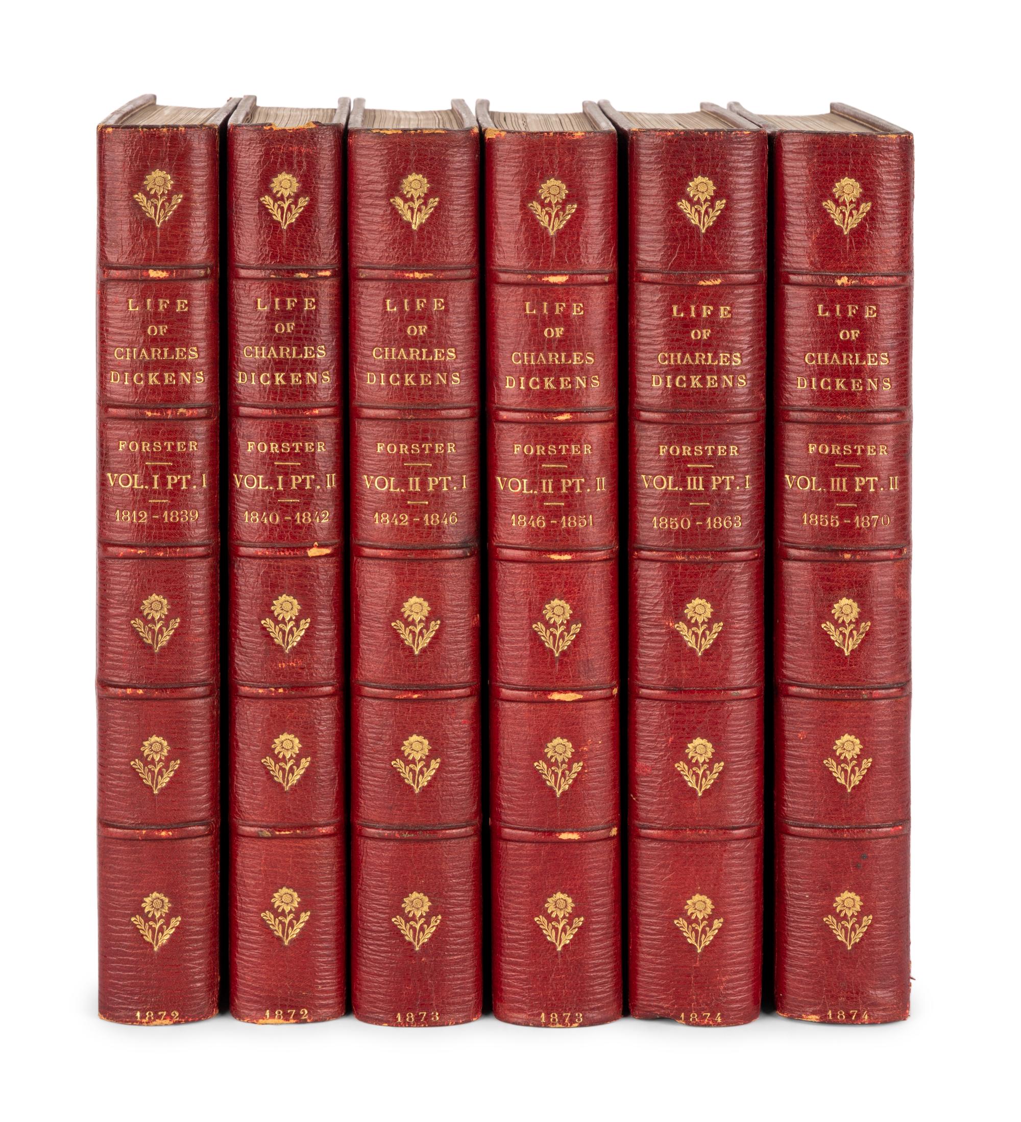 [DICKENS, Charles (1812-1870)]. FORSTER, John (1812-1876). The Life of Charles Dickens . London: Chapman and Hall, 1872-1874.
