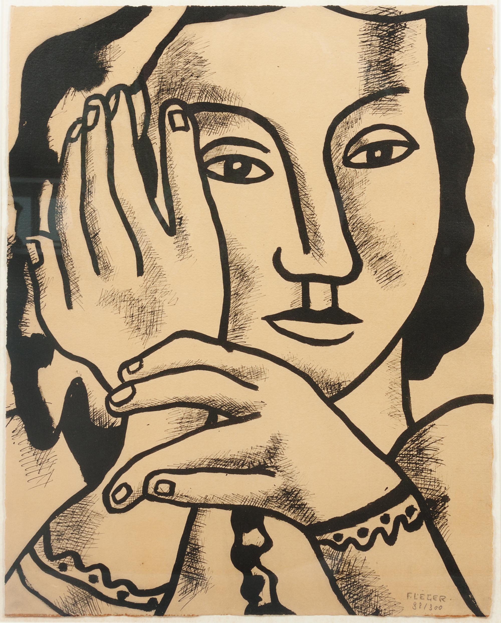 After Fernand Leger, (French, 1881-1955), From Contrastes, 1959