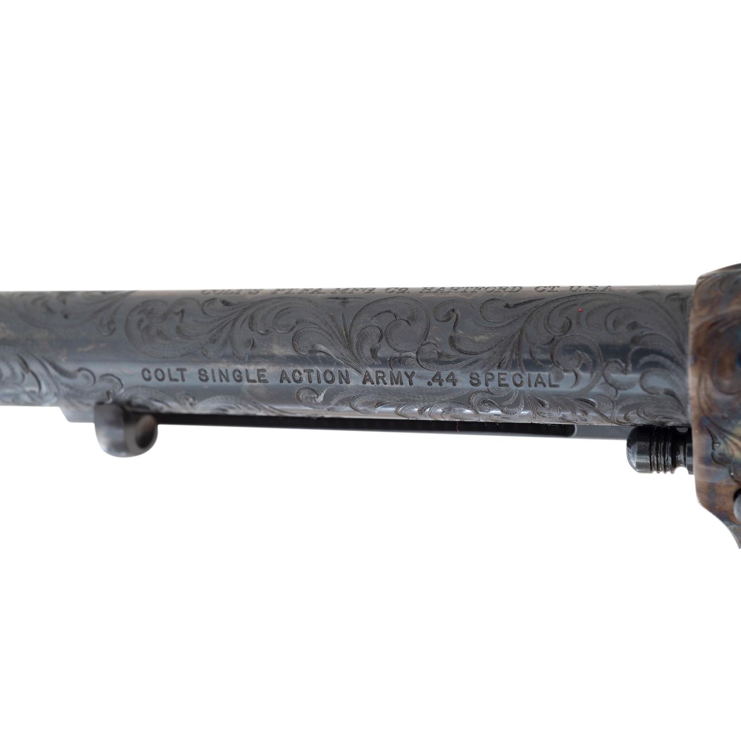 *Colt Custom Shop Class D Engraved 3rd Generation Single Action Army Revolver in .44 Special with Factory Box