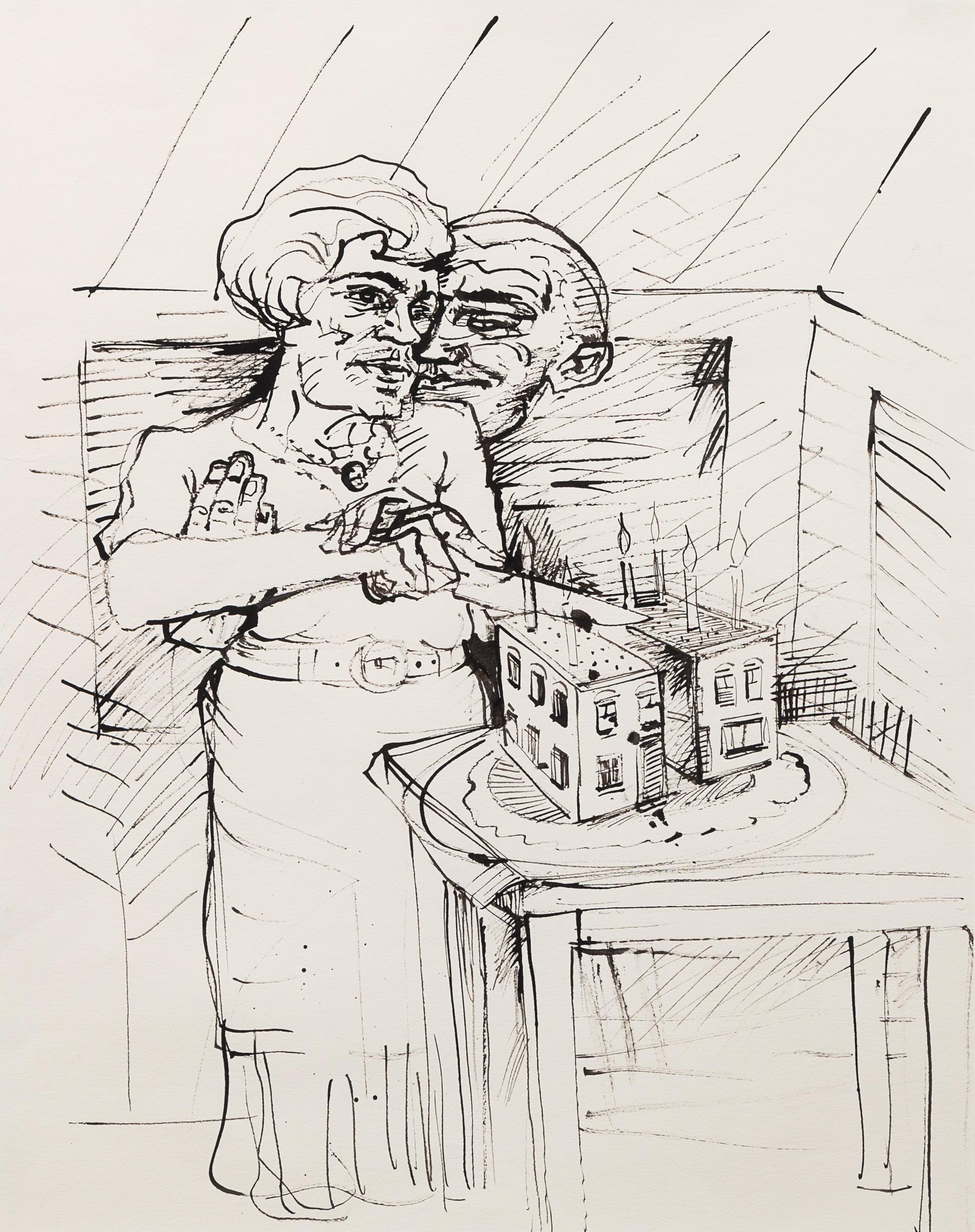 Seymour Rosofsky, (American, 1924-1981), Untitled (Pair)