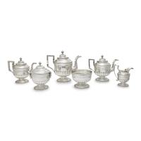 A Federal Silver Six-Piece Tea and Coffee Service