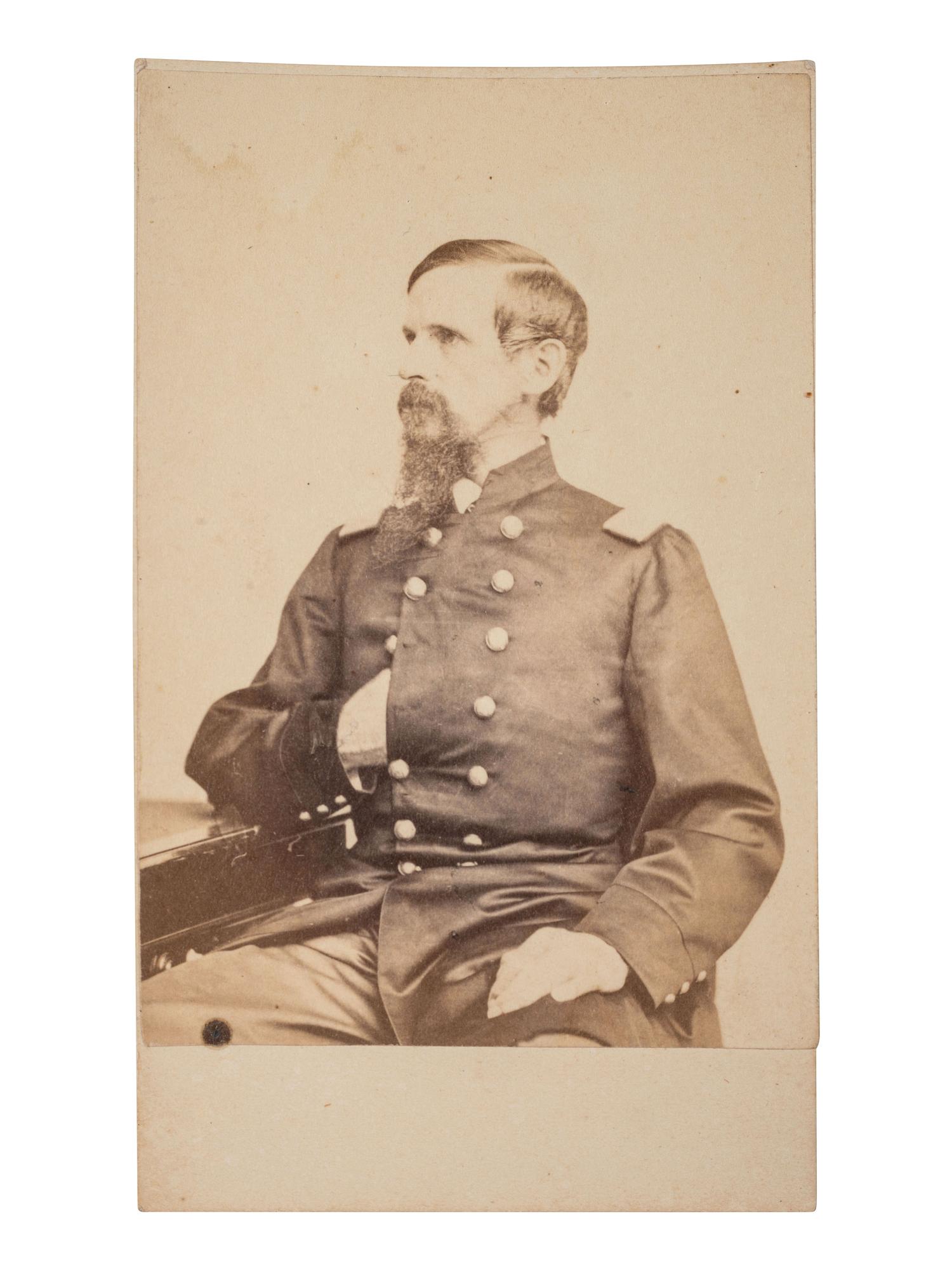 [CIVIL WAR]. WILD, Edward Augustus (1825-1891). Collection of items related to abolitionist, recruiter, and commander of "Wild's African Brigade," incl. wartime CDV and letter referencing the attack on Fort Wagner.