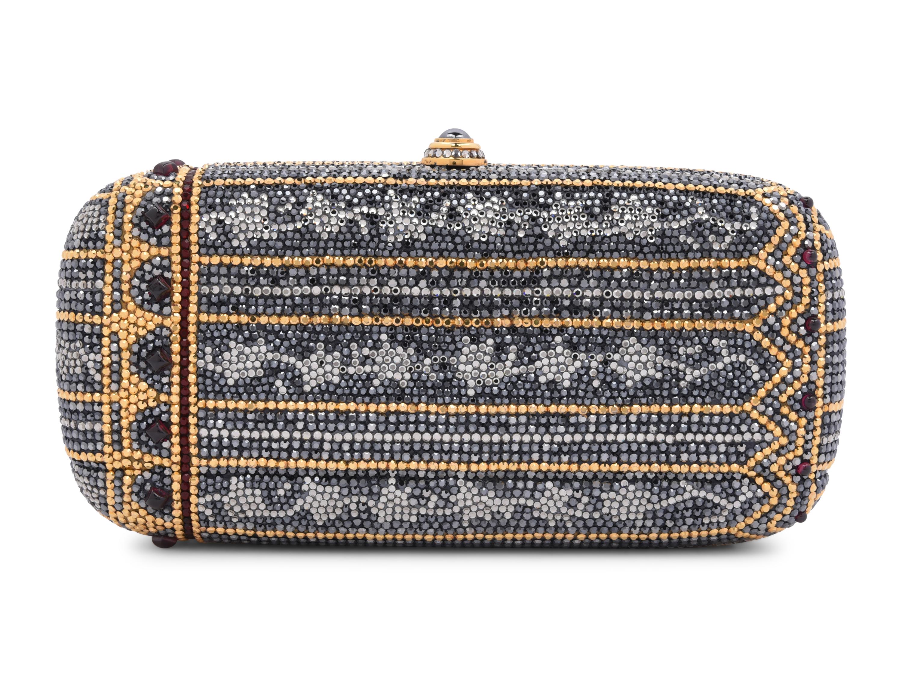 Judith Leiber Art Deco Inspired Oblong Minaudière