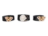Three Judith Leiber Adjustable Belts, 1980-1990s