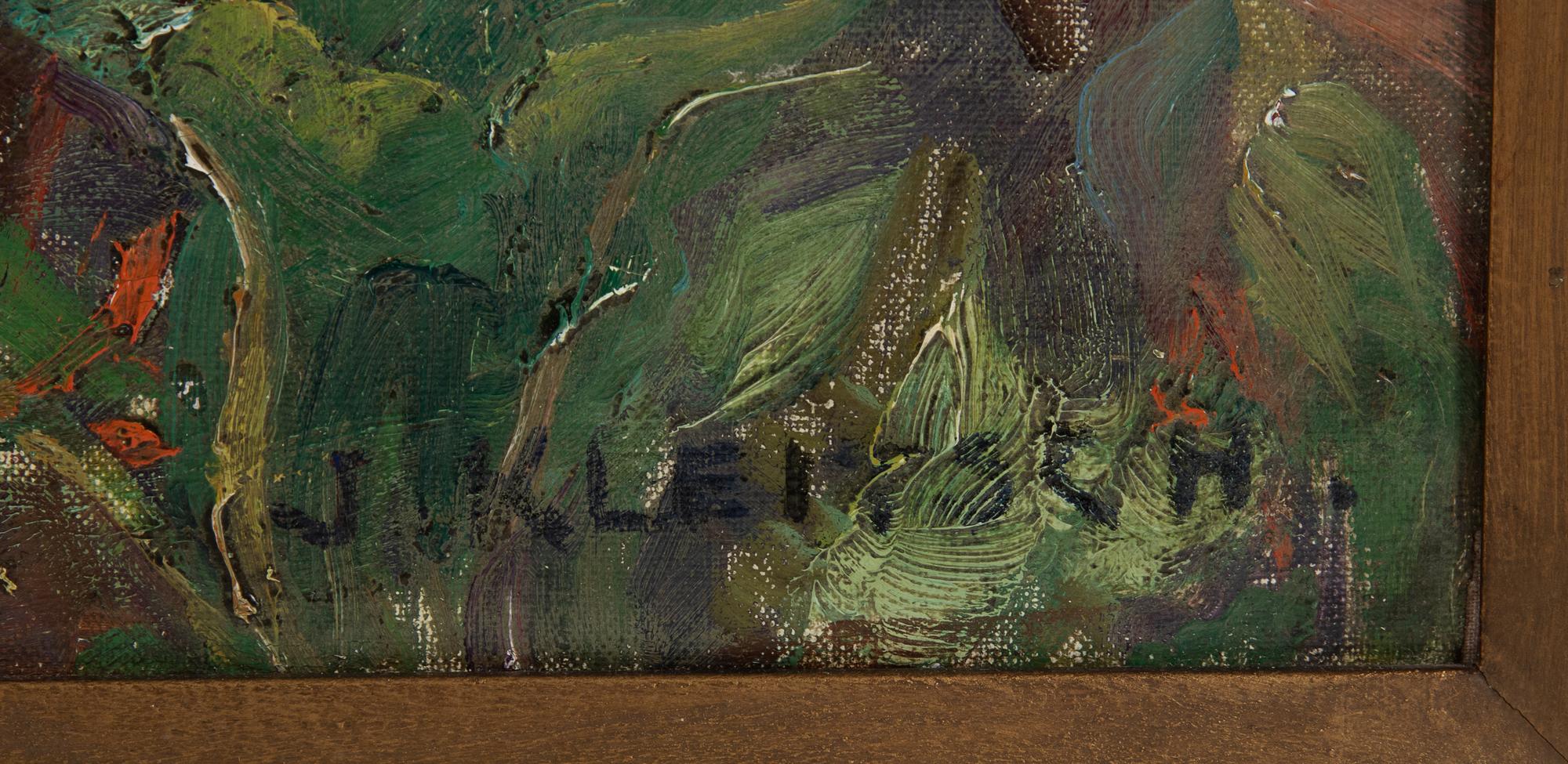 The Artist's Wife and Son in a Garden