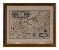 HONDIUS, Jodocus (1563-1612). Virginiae item et Floridae Americae provinciarum, nova descriptio . Amsterdam, ca 1634 or later.