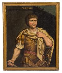 After Tiziano Vecellio, called Titian, (18th Century), Portraits of Roman Emperors Claudius (10 BC -54 AD) and Nero (37 AD - 68 AD) (tw