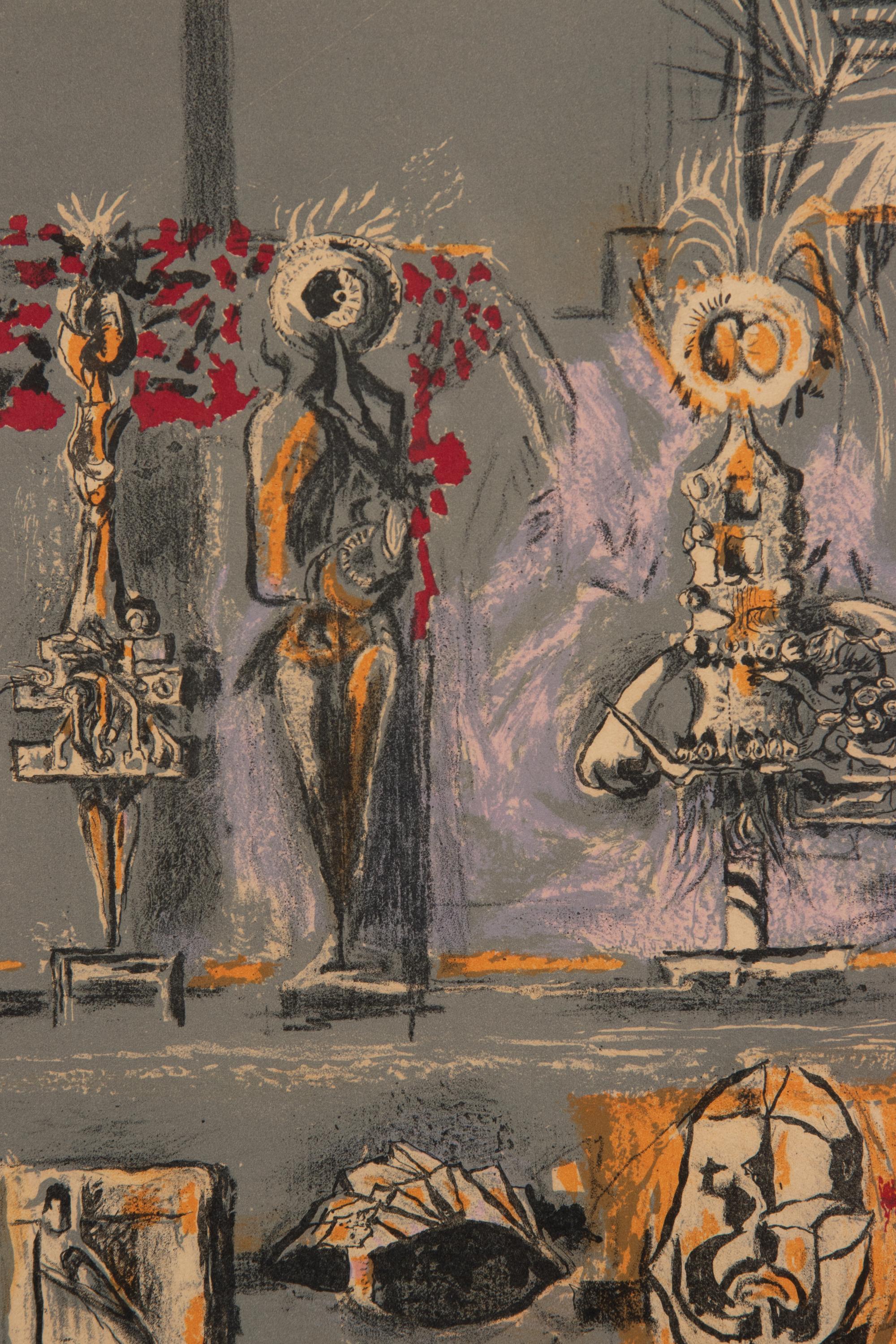 Three Figures in a Garden