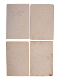 [Native Americans]. A group of 4 cabinet cards of Native American subjects from the Hayden Geological Survey, ca 1870s.