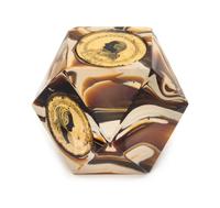 A Bohemian Glass Paperweight, depicting Joseph II and Maria Theresa