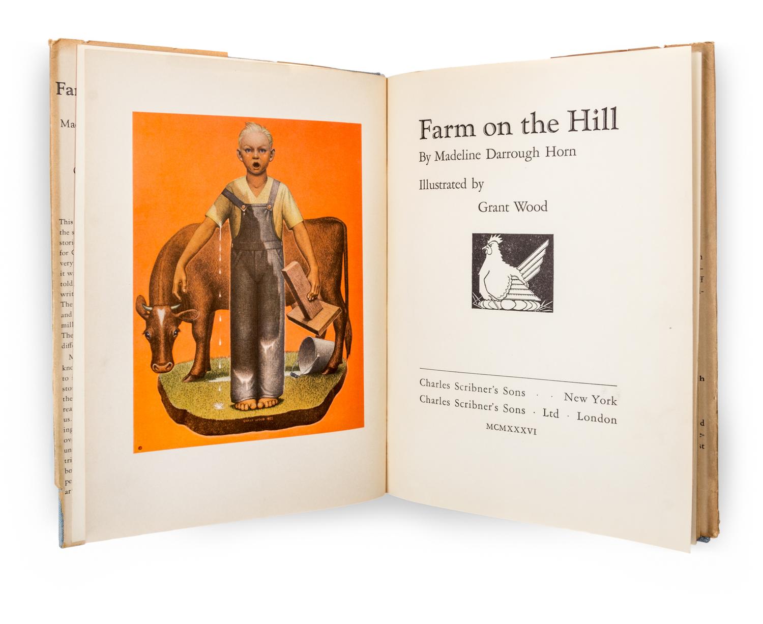 (CHILDRENS LIT) HORN, MADELINE DARROUGH. Farm on the Hill. New York, 1936. First edition.