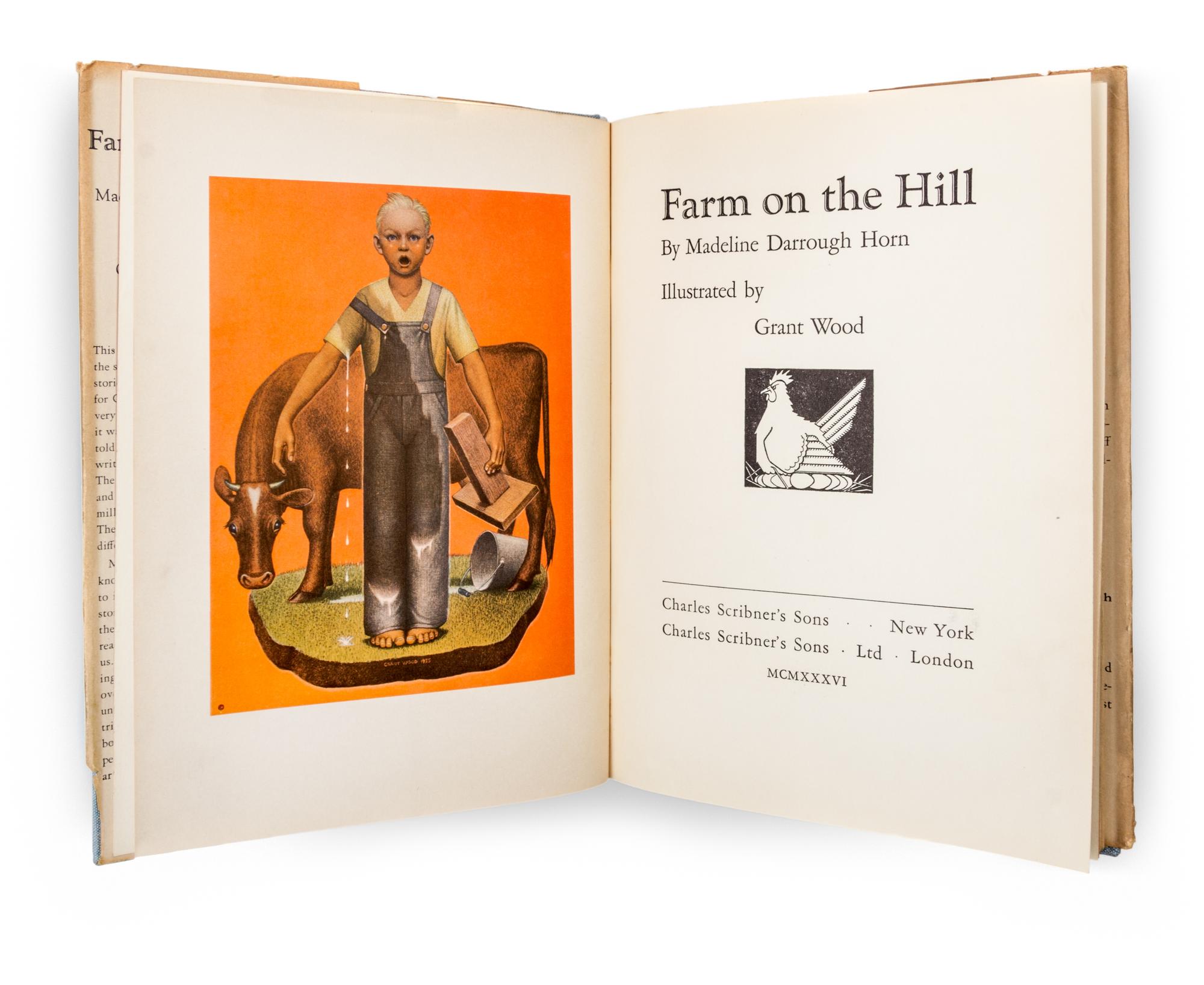 (CHILDRENS LIT) HORN, MADELINE DARROUGH. Farm on the Hill. New York, 1936. First edition.