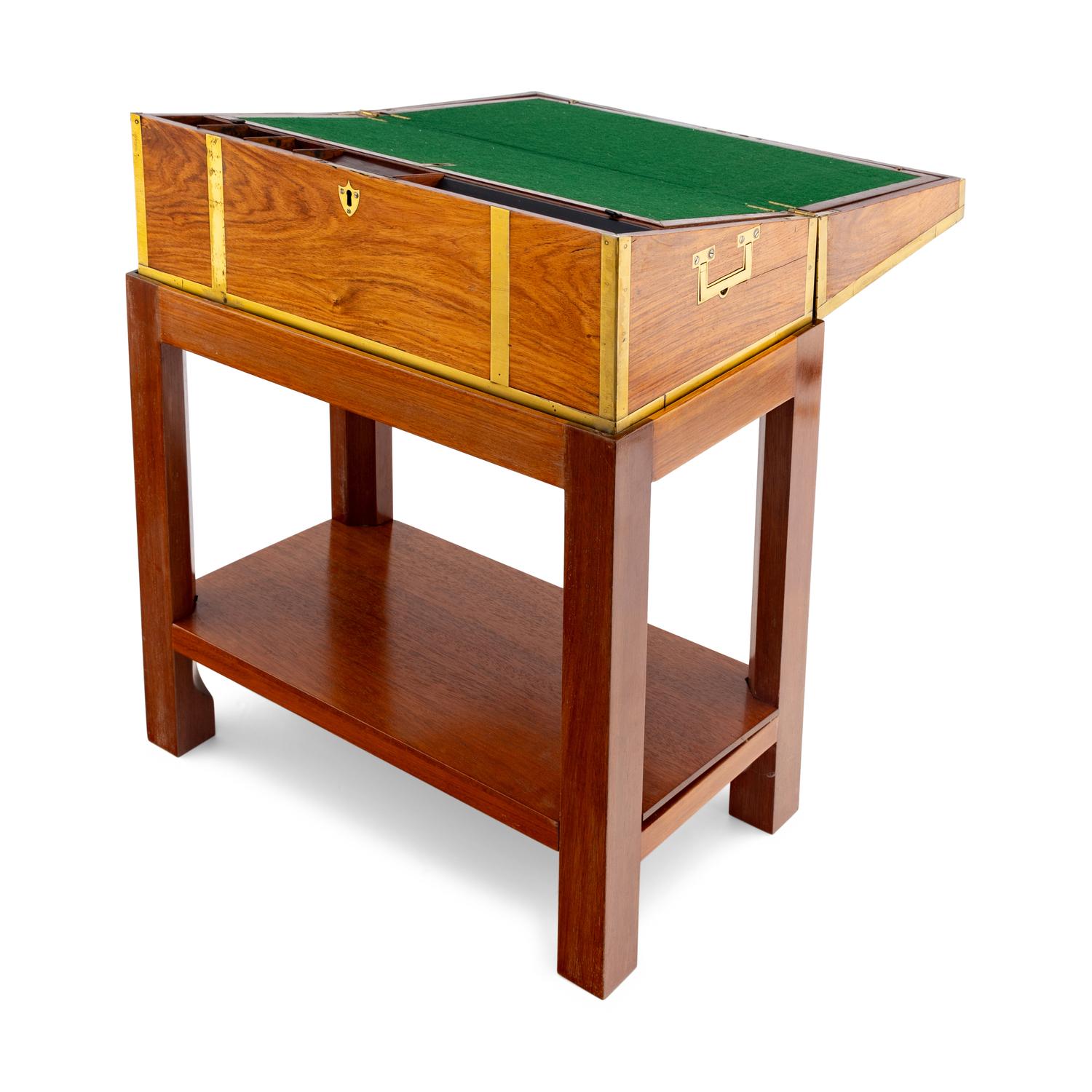 An English Writing Box on Stand