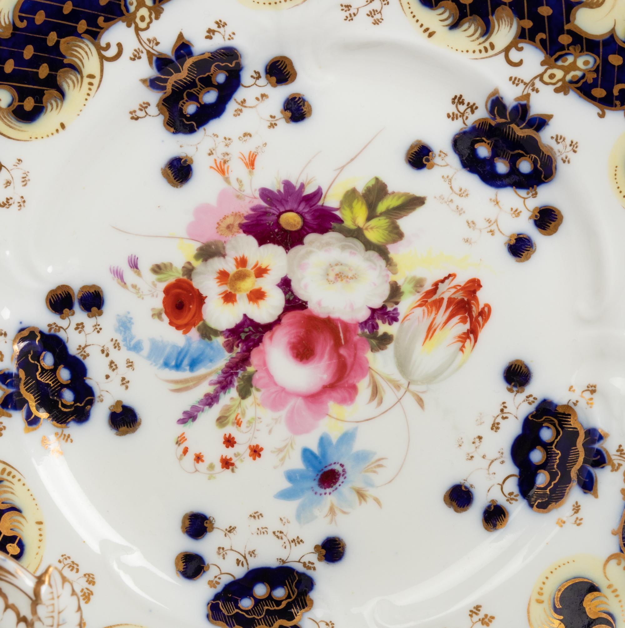 An English Porcelain Dessert Service