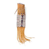 Central Plains Beaded Hide Tobacco Bag