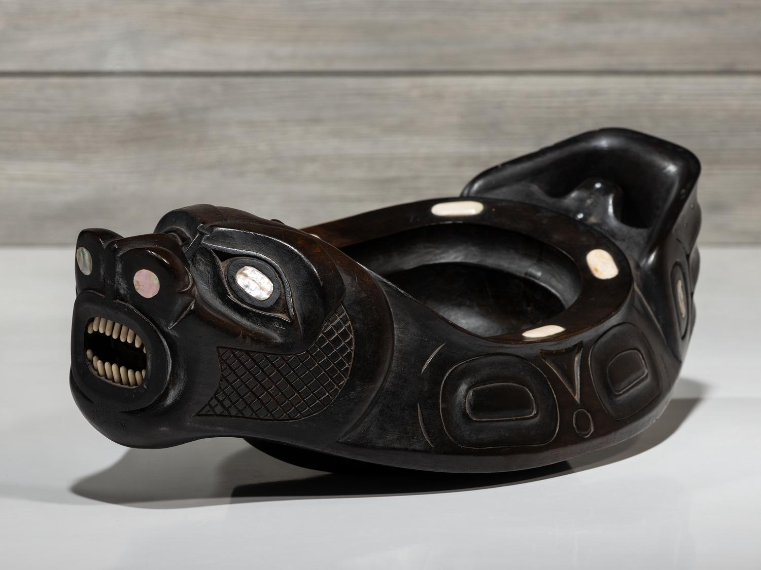 Carved Sea Lion Bowl