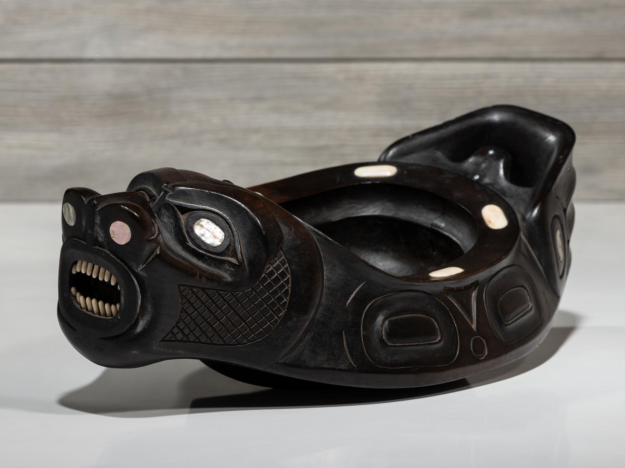 Carved Sea Lion Bowl