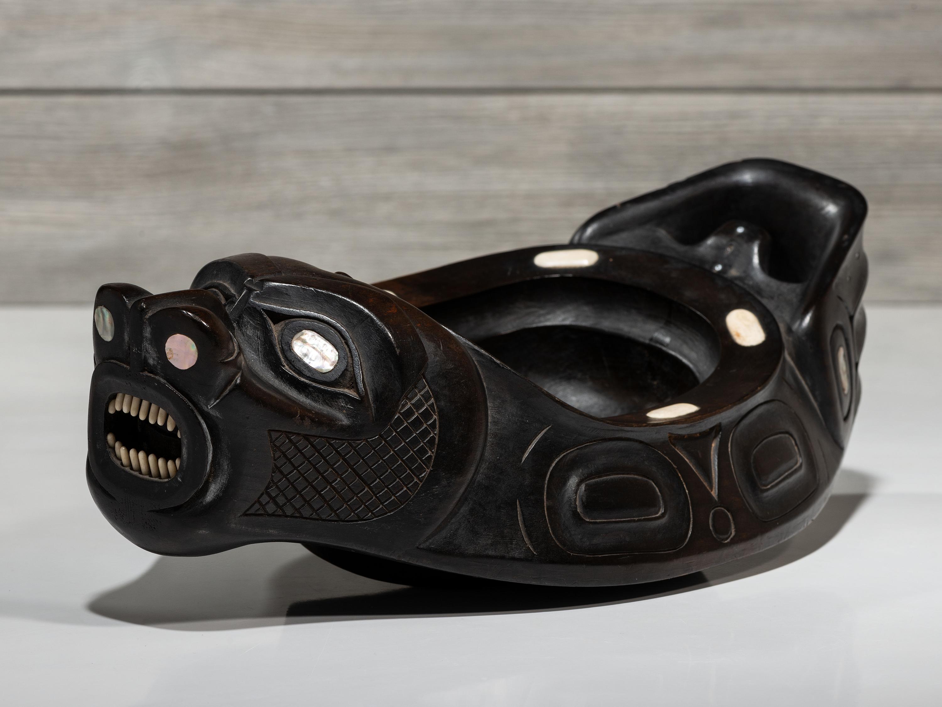 Carved Sea Lion Bowl