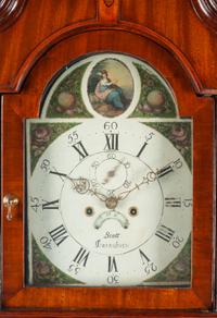 An English Inlaid Oak Tall Case Clock Height 89 x width 29 1/2 x depth 10 1/2 inches. — SCOTT GAINSBORO, 18TH/19TH CENTURY