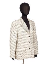 Chanel, White & Black Tweed Jacket