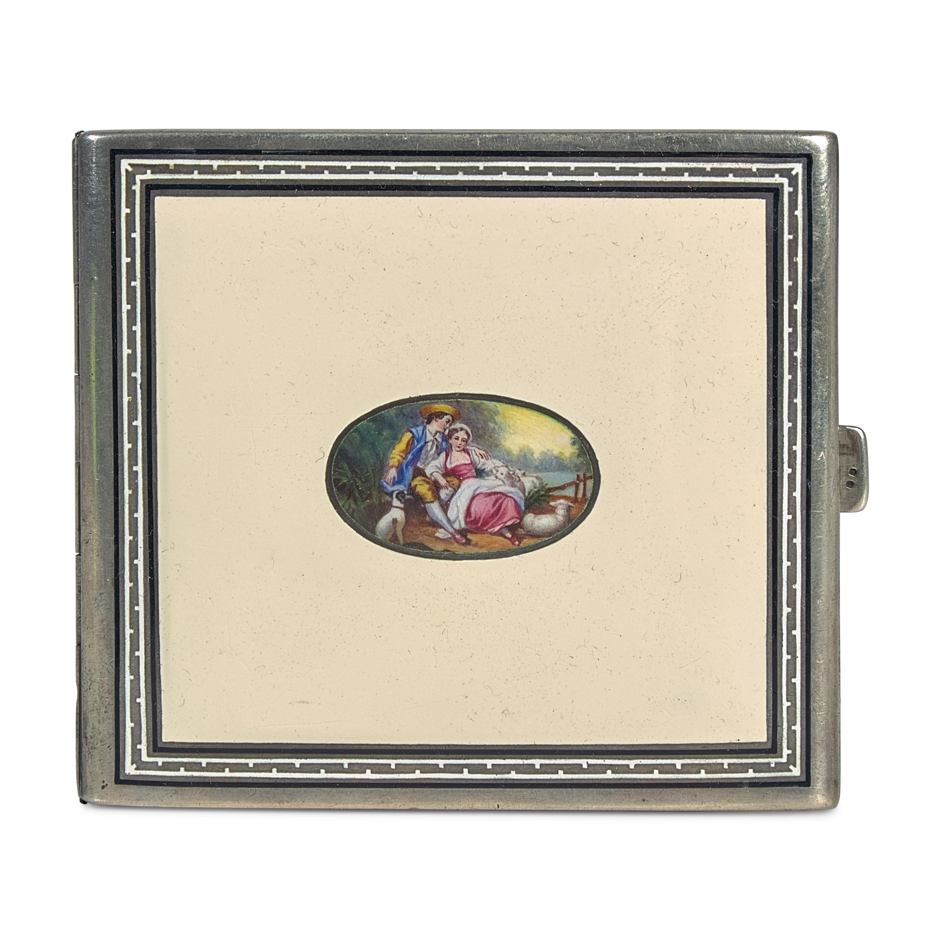 A French Silver Cigarette Case