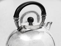 A Gundorph Albertus Designed Georg Jensen Silver Eight-Piece Tea and Coffee Service