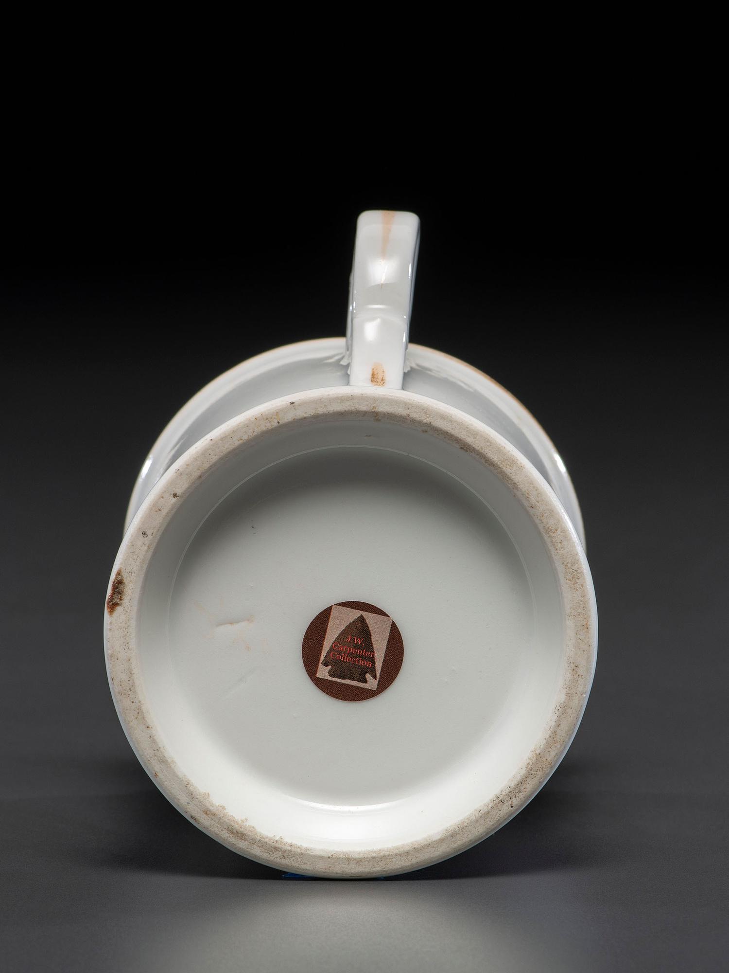 A Ship Captain's Porcelain Occupational Shaving Mug