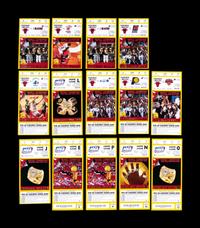 A Group of 14 Michael Jordan Chicago Bulls Tickets from the 1997-98 Season