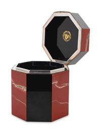 An Italian Hardstone Veneered Table Casket