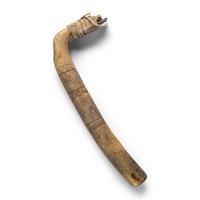 Plains Decorated Elk Antler Scraper