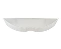 A Contemporary Chrome and Frosted Glass Top Wall Mounted Console — 20TH CENTURY