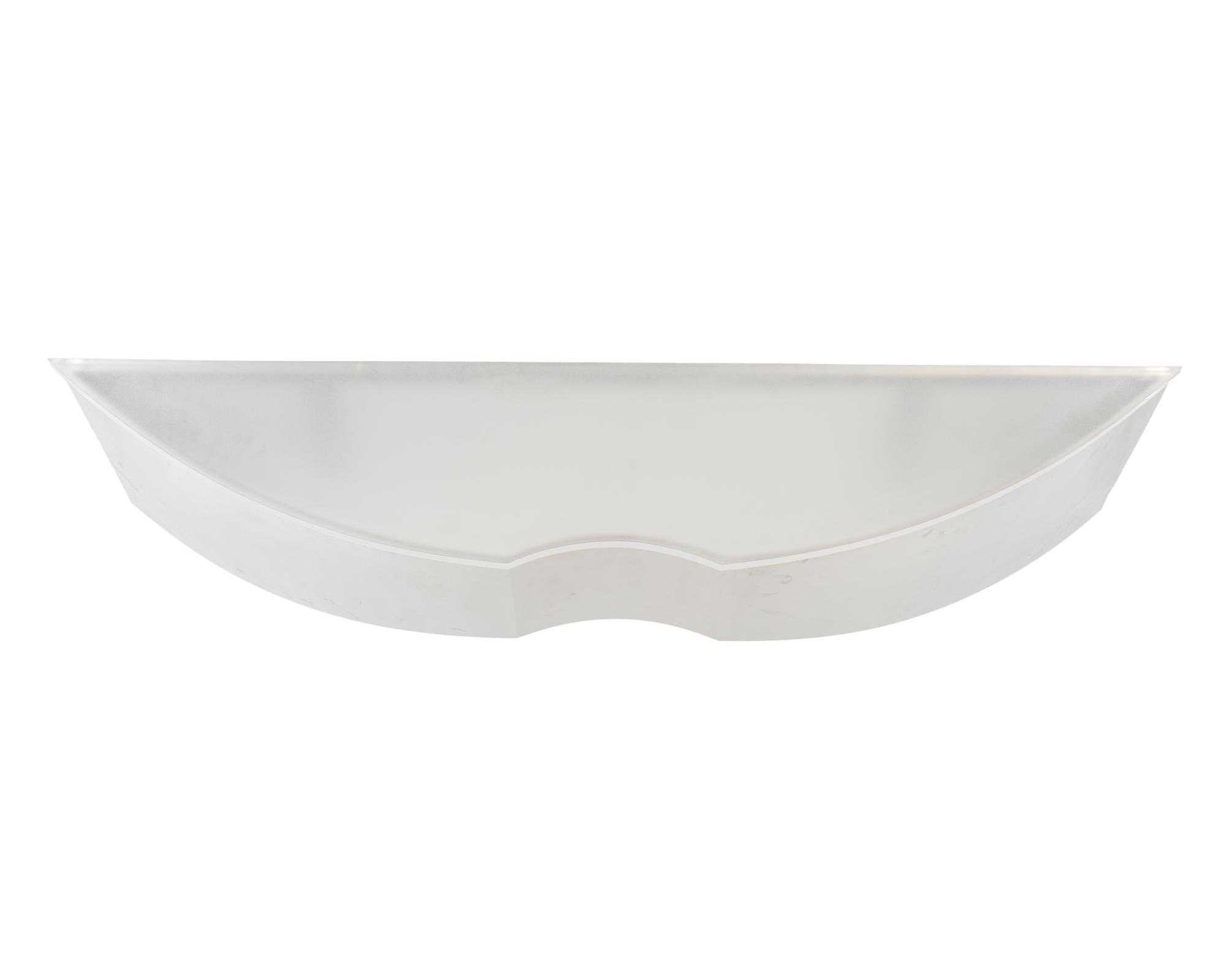 A Contemporary Chrome and Frosted Glass Top Wall Mounted Console — 20TH CENTURY