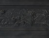 A Cast Iron Peace and Plenty Fireplace Mantel 64.5" W W x 9" D x 58.5" H — England, Circa 1880