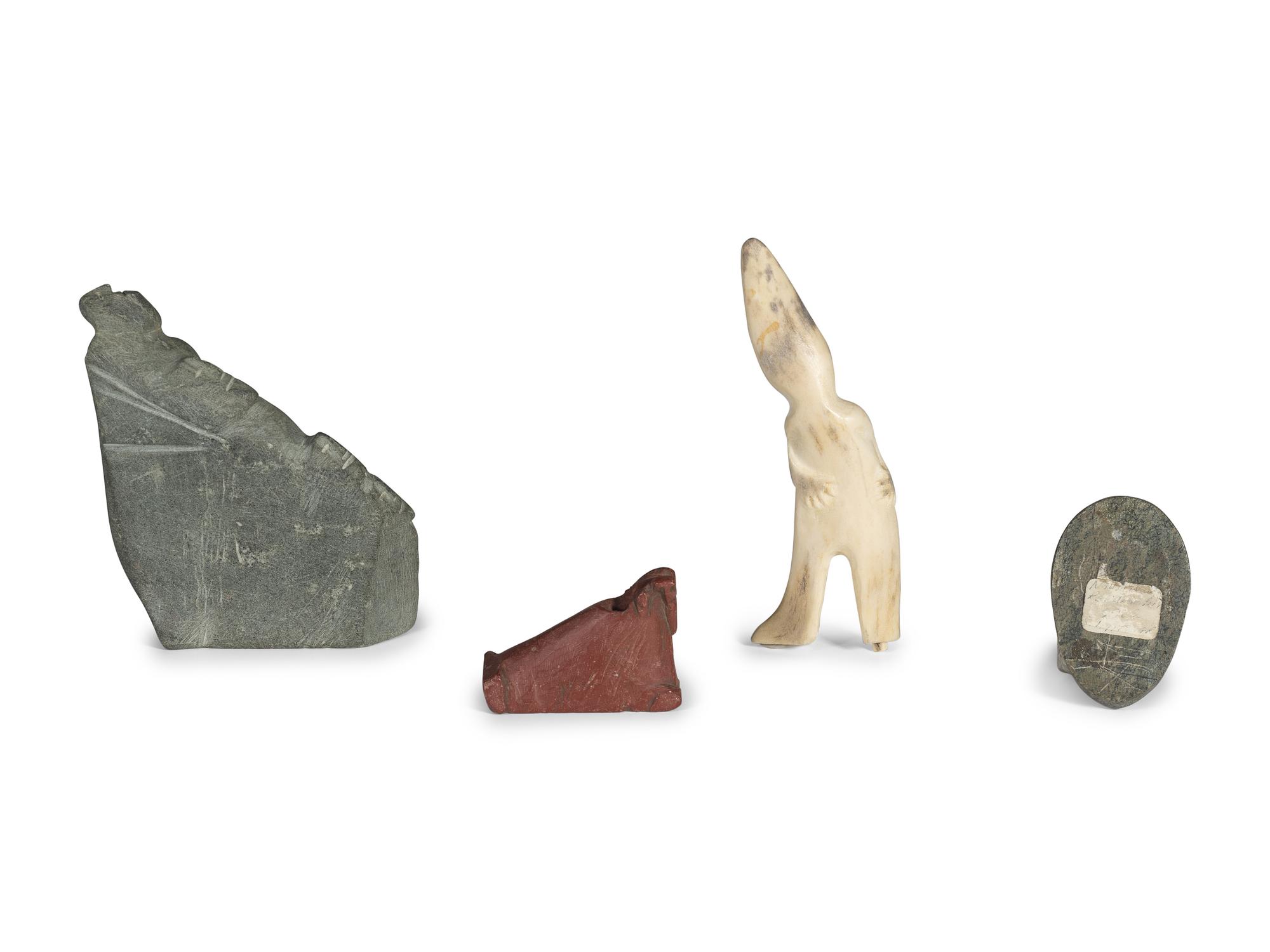 Inuit Carved Stone and Antler Sculptures, PLUS