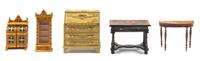 Five Furniture Articles Height of tallest 3 1/2 inches.