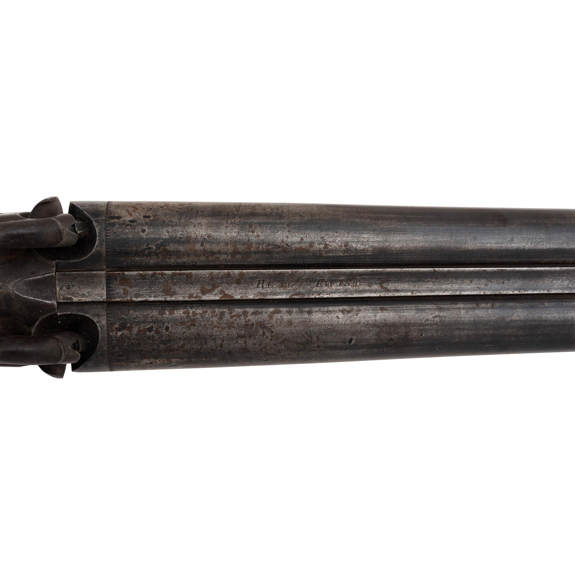 Belgian 8 Bore Percussion Double Barrel Shotgun