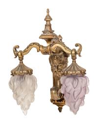 A Neoclassical Bronze Two-Light Sconce